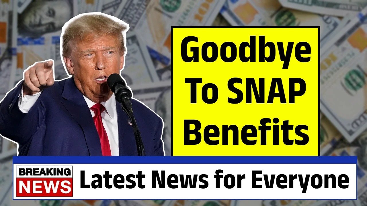 Announcement about SNAP benefits changes.